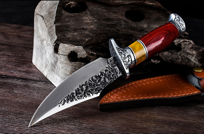 Forged Mongolian Handle Meat Knife For Free Blade Sheath - Image 2