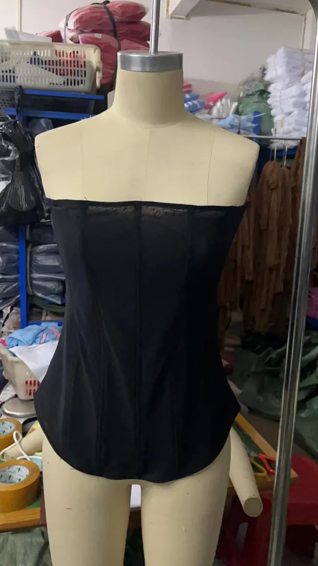 Sexy Strapless Women's Clothing Foreign Trade Shaping Sheer Wrap Bra Women Solid Color Black - Shop at LoveMi