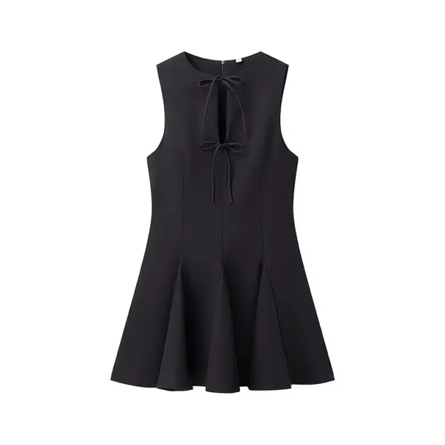 Women's Fashion Design Bow Tie Dress Black - Shop at LoveMi