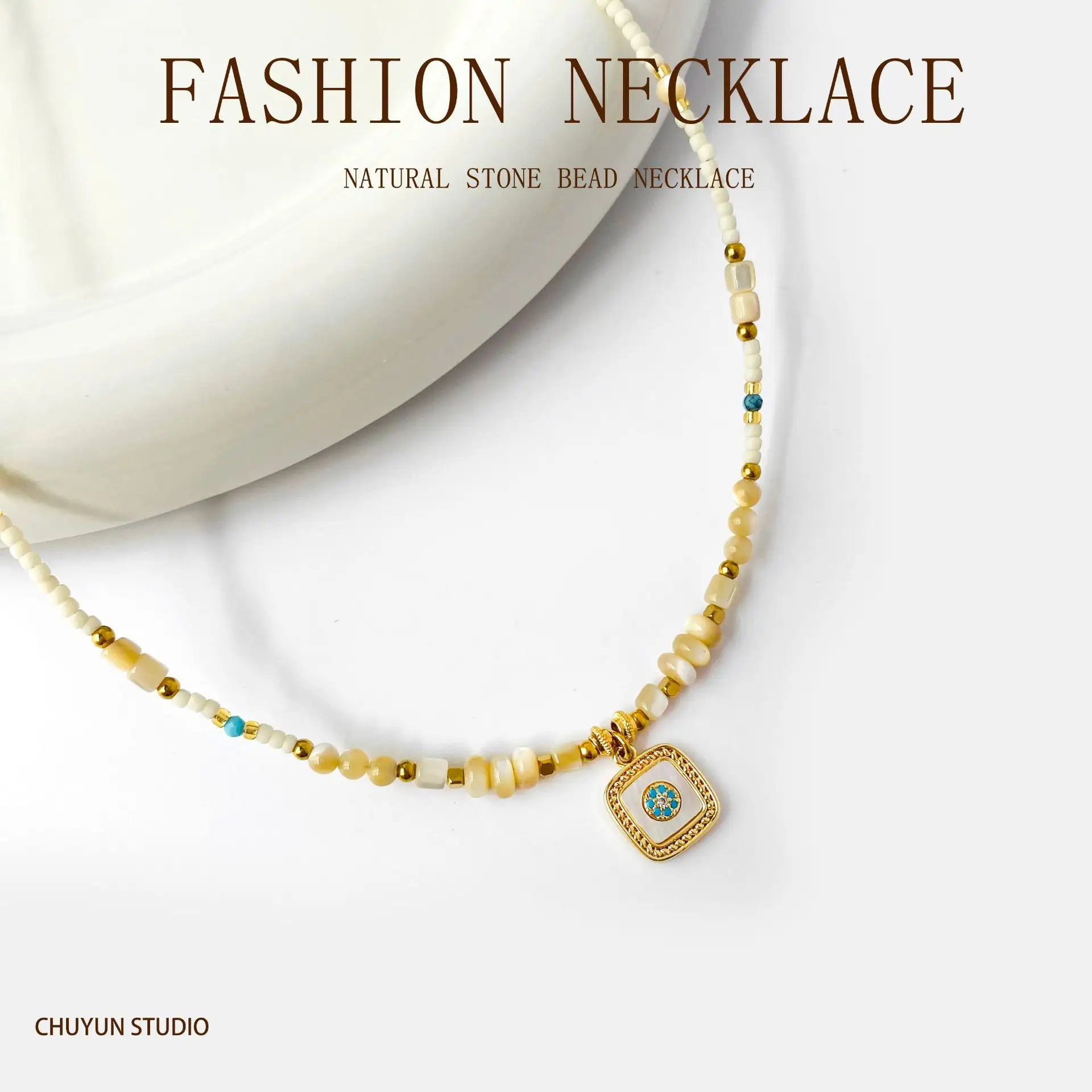 Fashionable Minimalist Bohemian-style Gold Layered Necklaceversatile