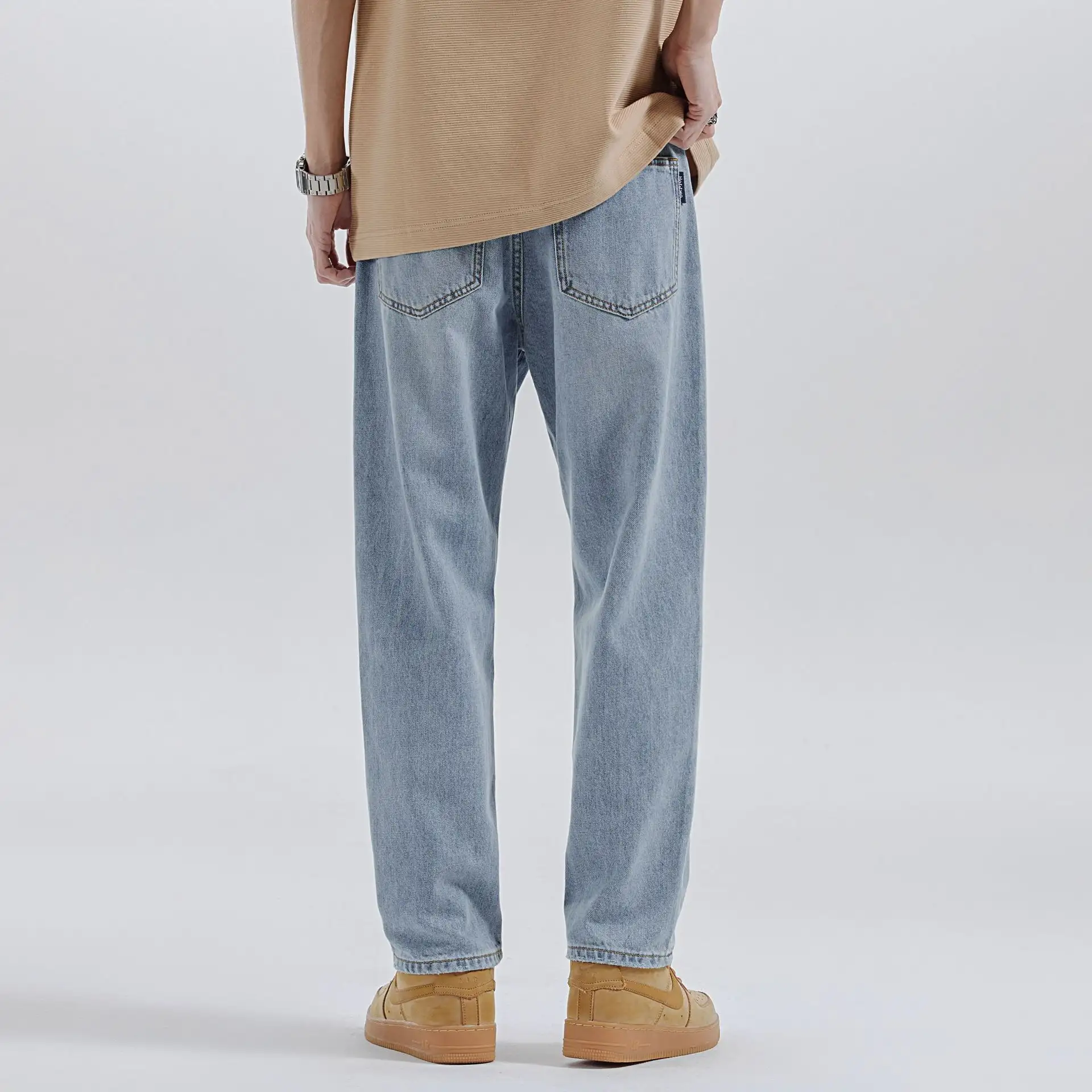 Men's Japanese Loose Retro Easy Matching Casual Jeans