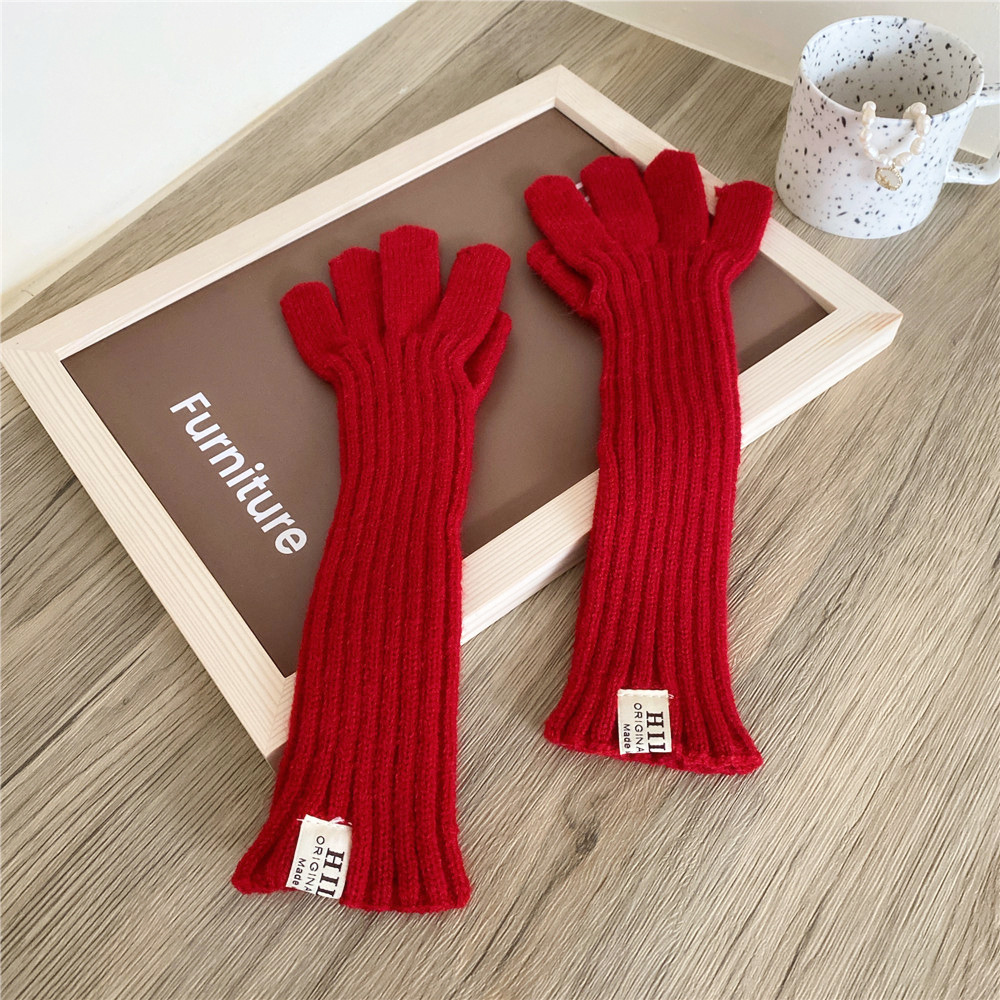 11 Long Gloves Red