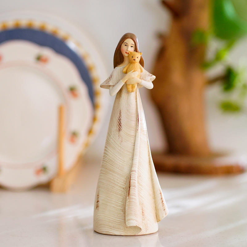 Retro Creative Angel Artwork Desktop Decoration