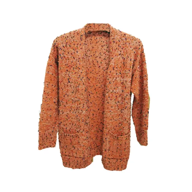 Cardigan Long Sleeve Pocket Sweater Top Orange - Shop at LoveMi