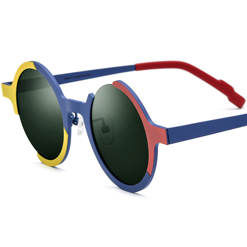Colorful Pure Titanium Sunglasses In Unique Shapes - Image 4