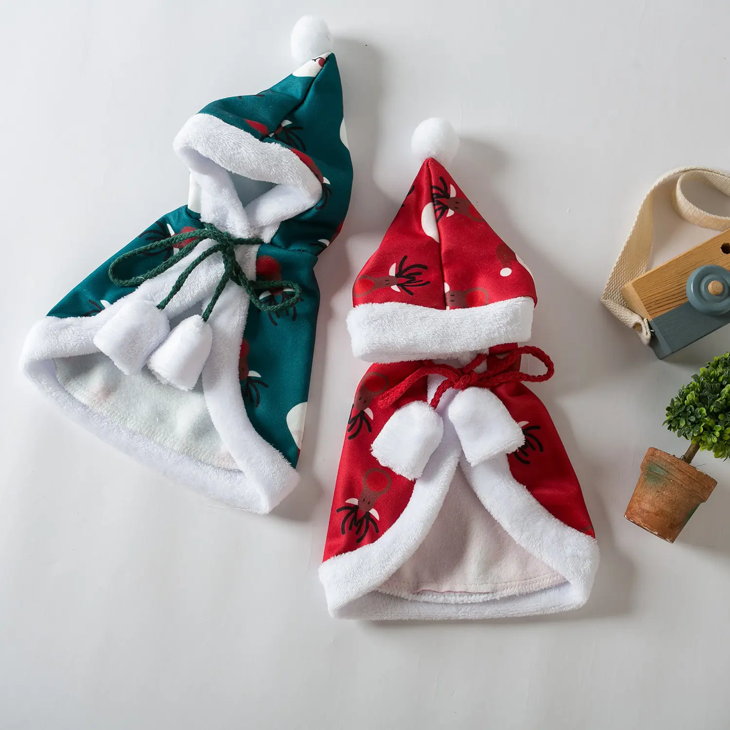 Cat Christmas Clothes Little Red Riding Hood