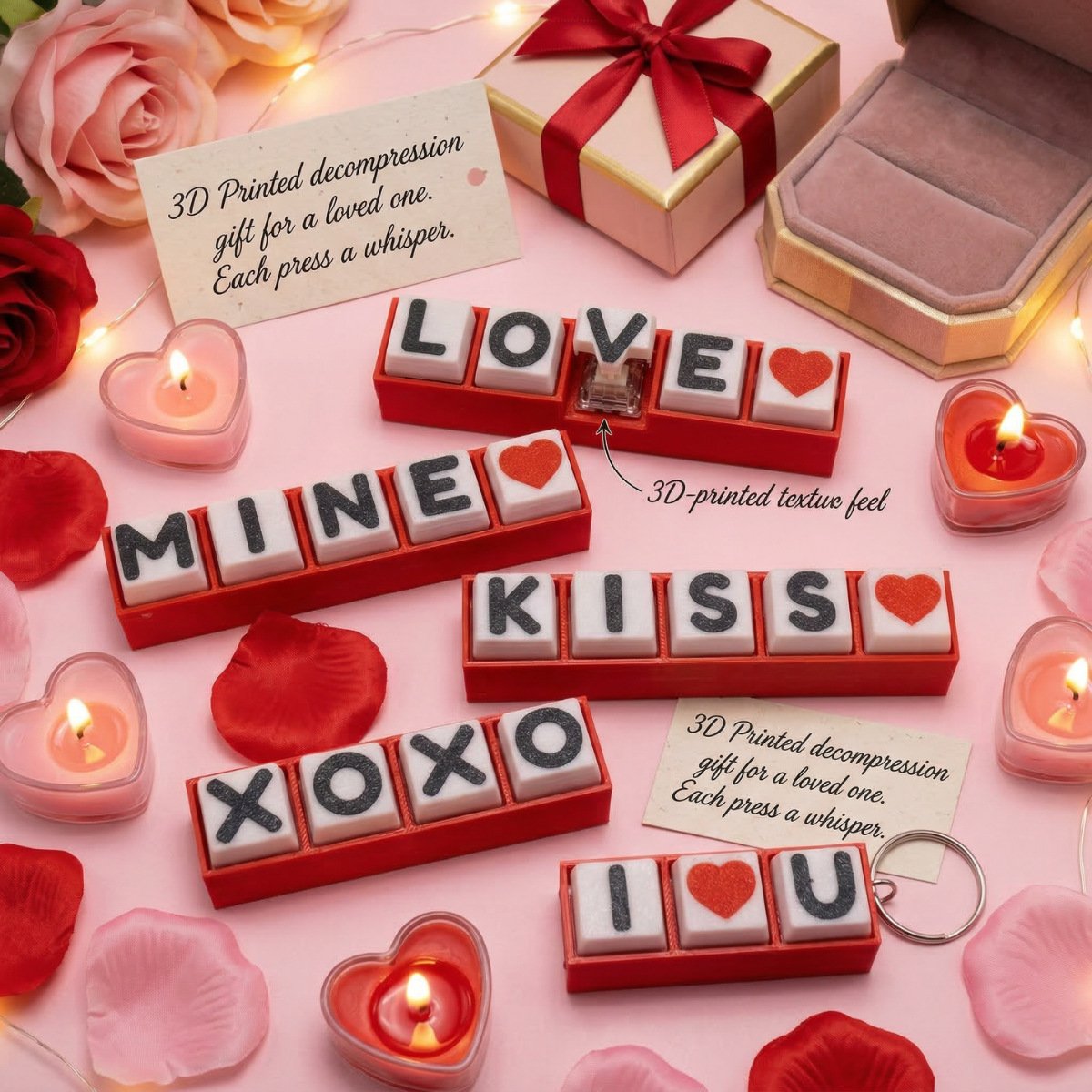 Valentine's Day Confession Creative Keychain