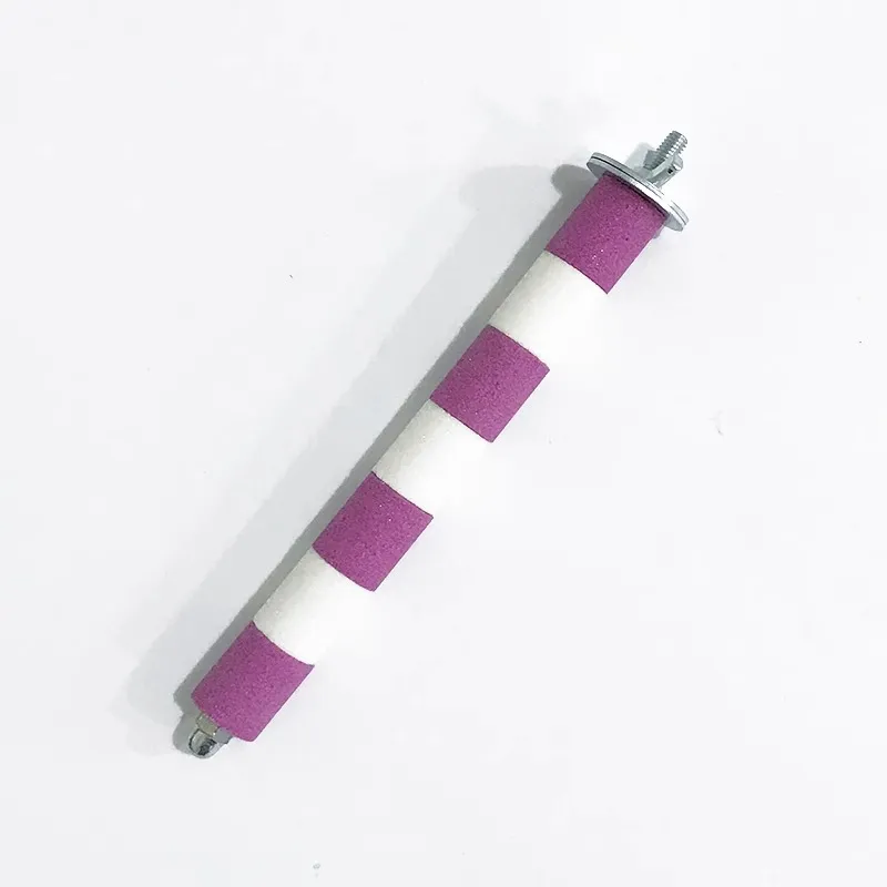 Fashion Personality Parrot Molar Rod Toy - Pink White 15Cm