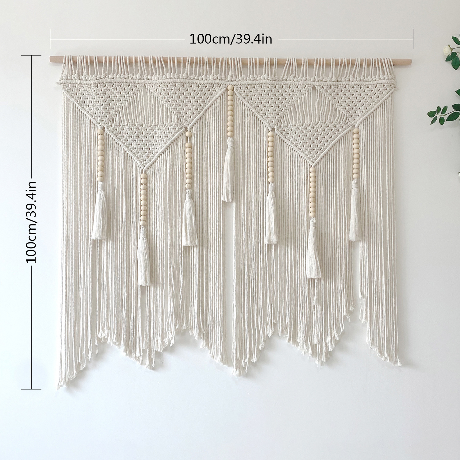 Hand-Woven Cotton Wall Hanging, picture 4 of 4