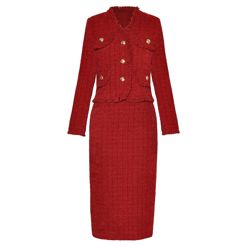 Package Hip Skirt Classic Style Two-piece Suit