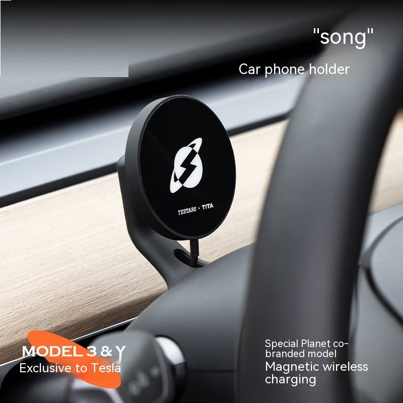 Car Wireless Charging Steering Wheel Navigation Bracket - Image 9