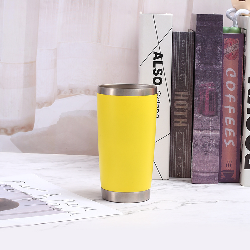 20oz Car Mug 304 Stainless Steel Double-Wall Vacuum Insulated Bottle