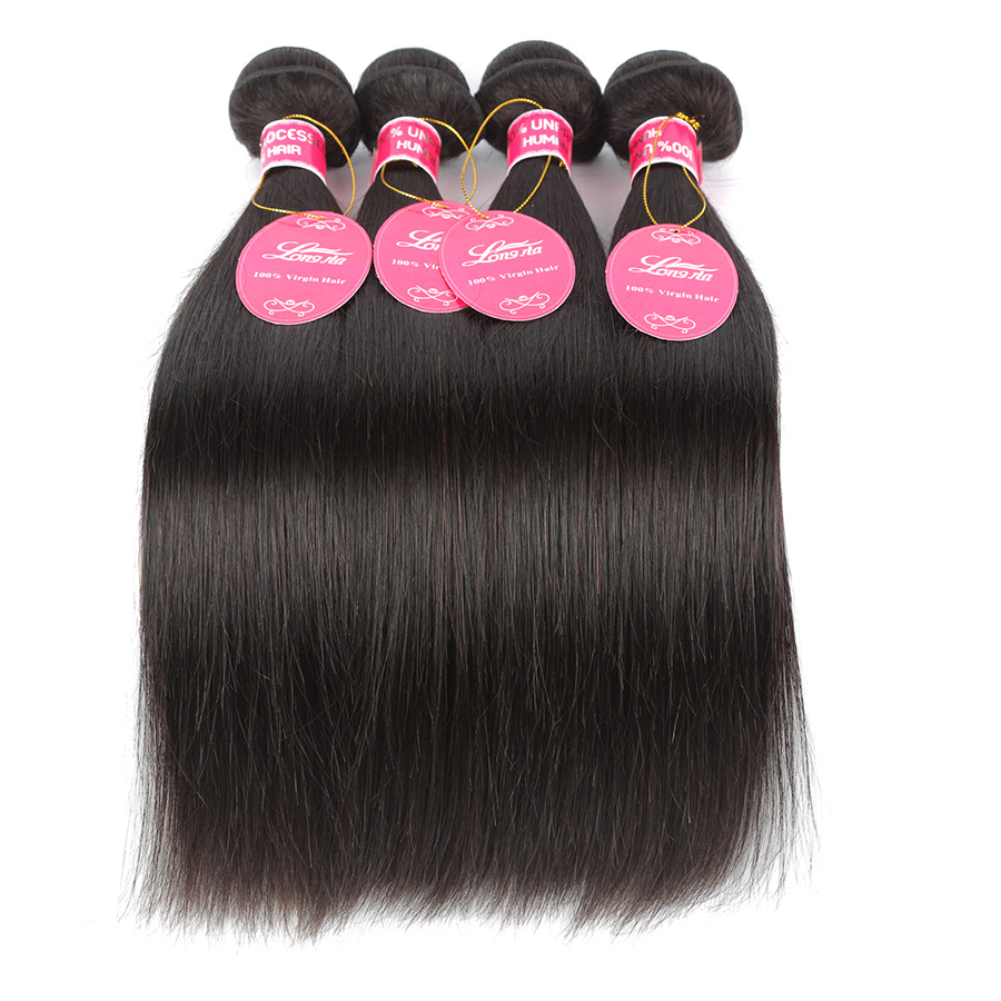 Title 8, Real human hair straight wave hair curtain, nat...