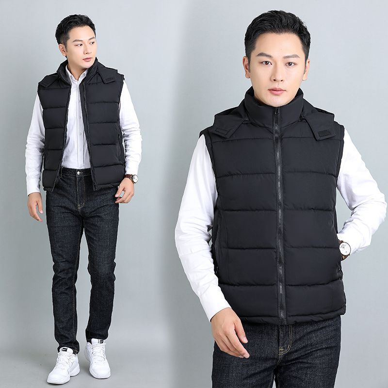 Removable-hooded Fleece Vest A Casual Stylish And Trendy Outerwear Piece