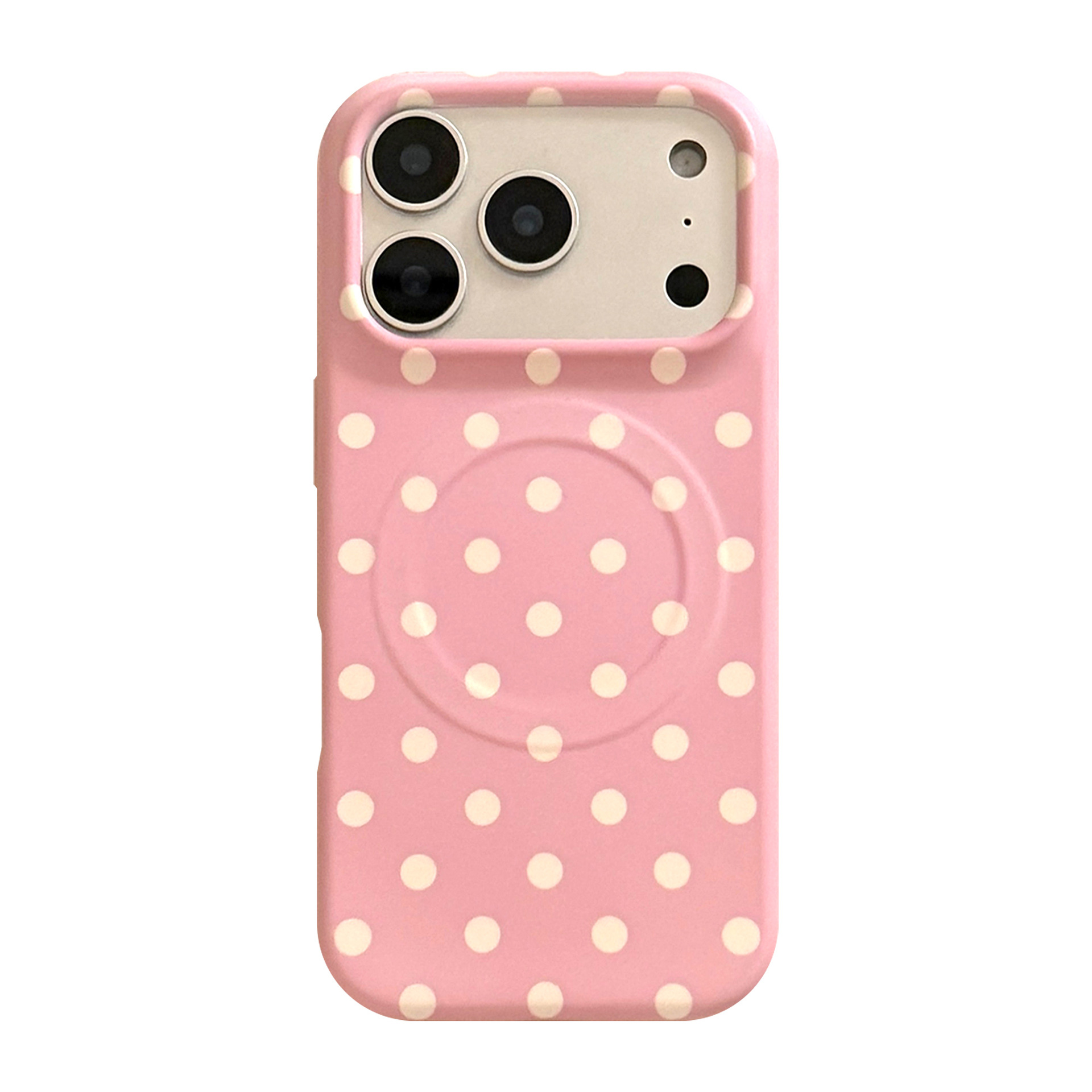 Versatile Cream Polka Dot Magnetic Phone Case 6