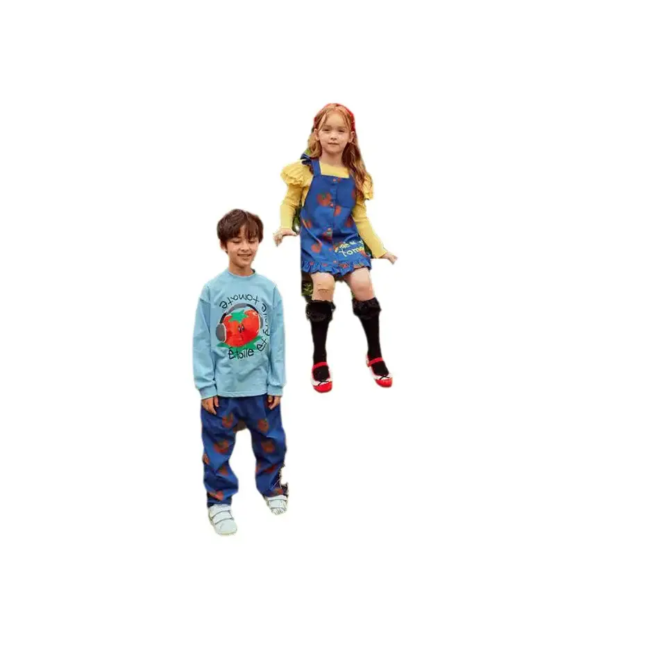 Children's Casual Loose Cartoon English Long Sleeve