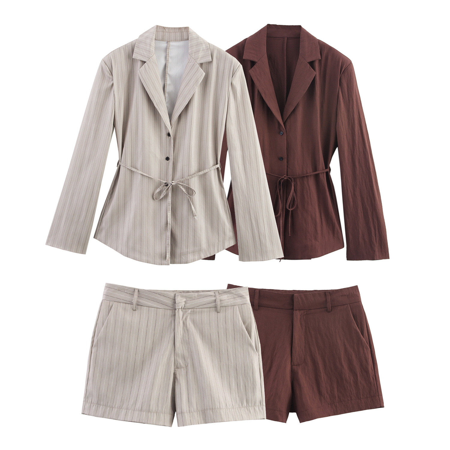 Thin Belt Suit Jacket Strap Mini Culottes