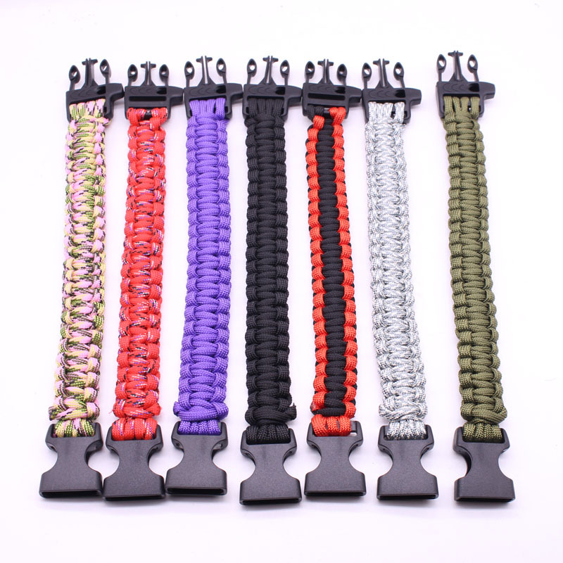 Paracord Bracelet Outdoor Sports Braided Wrist Cord