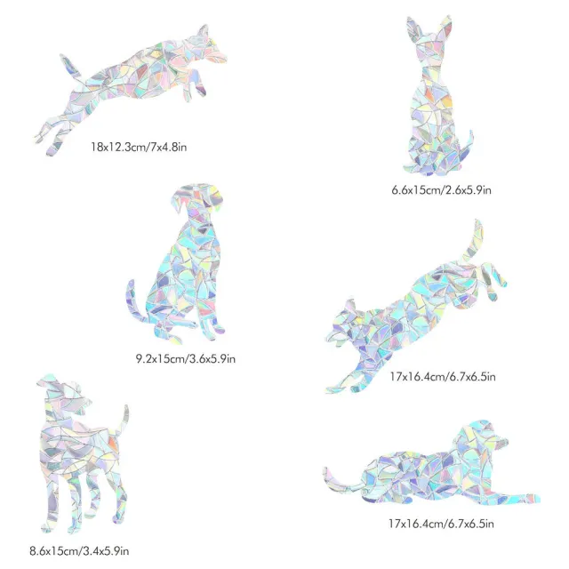 Non adhesive Static Window Film 3d Glass Film Paper cut For Window Decoration Dog - Shop at LoveMi