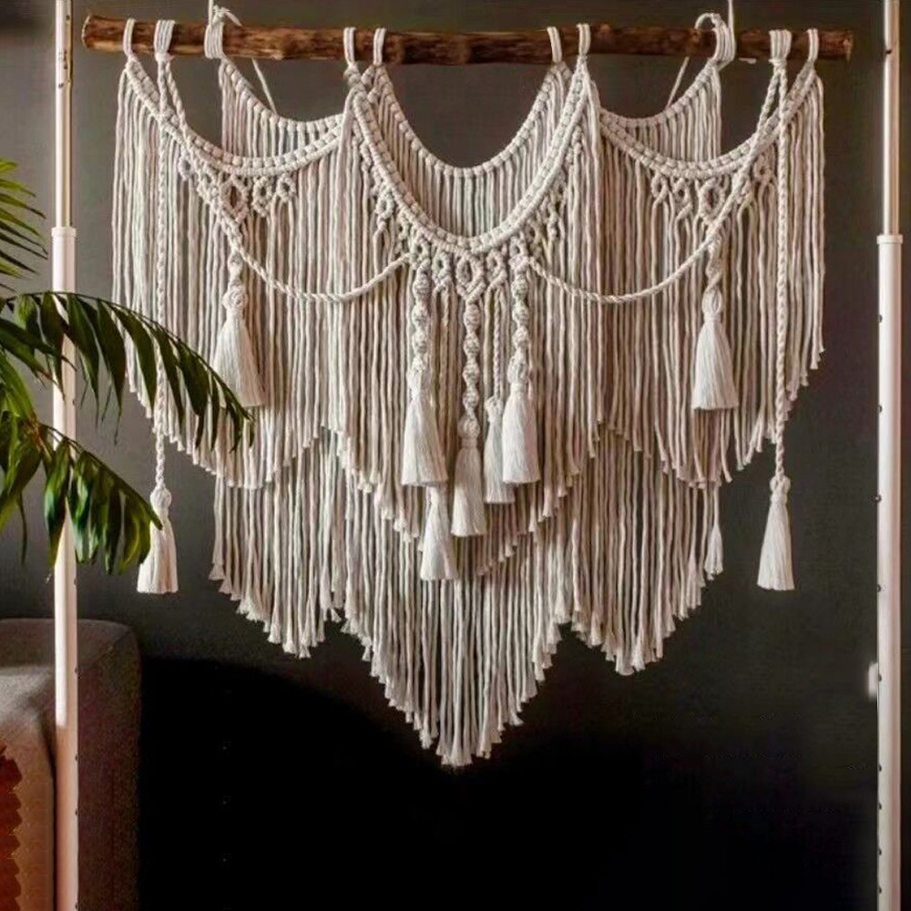 Hand-Woven Cotton Wall Hanging, picture 4 of 5