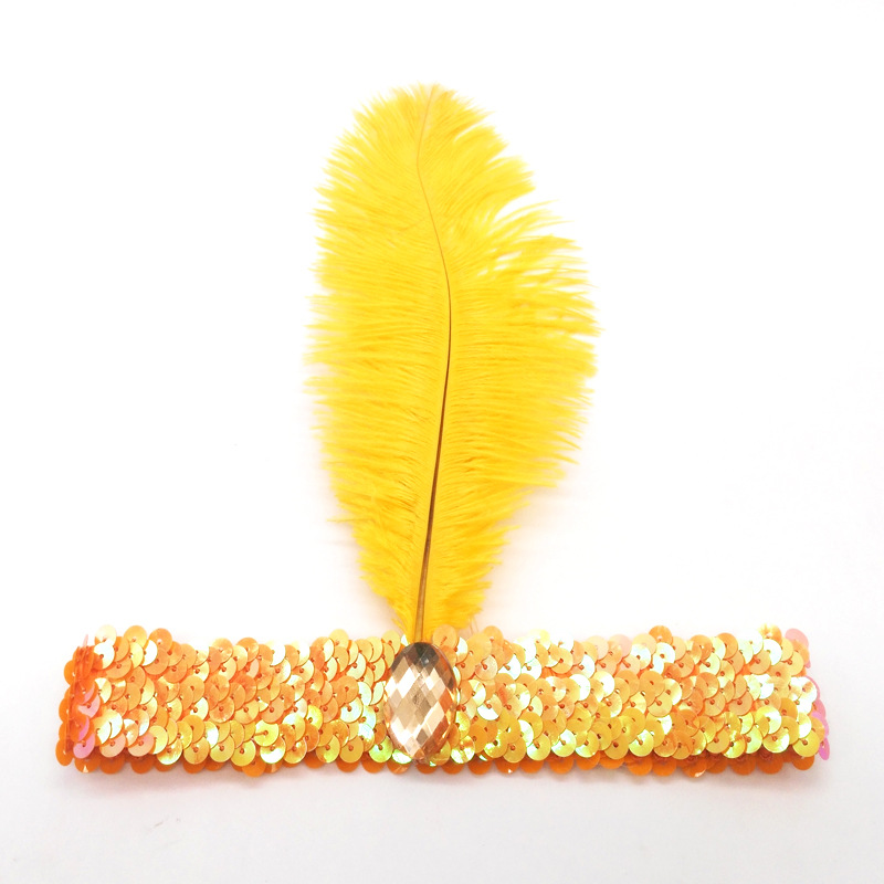 Indian Feather Headwear Yellow