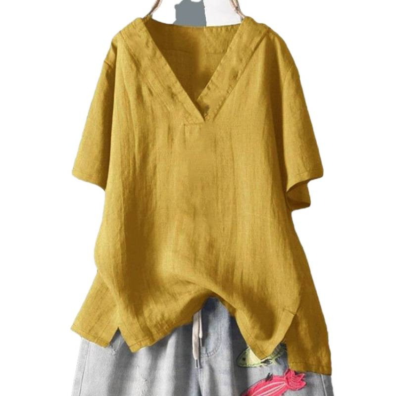 Loose-fitting Artistic Summer Top For Women 5