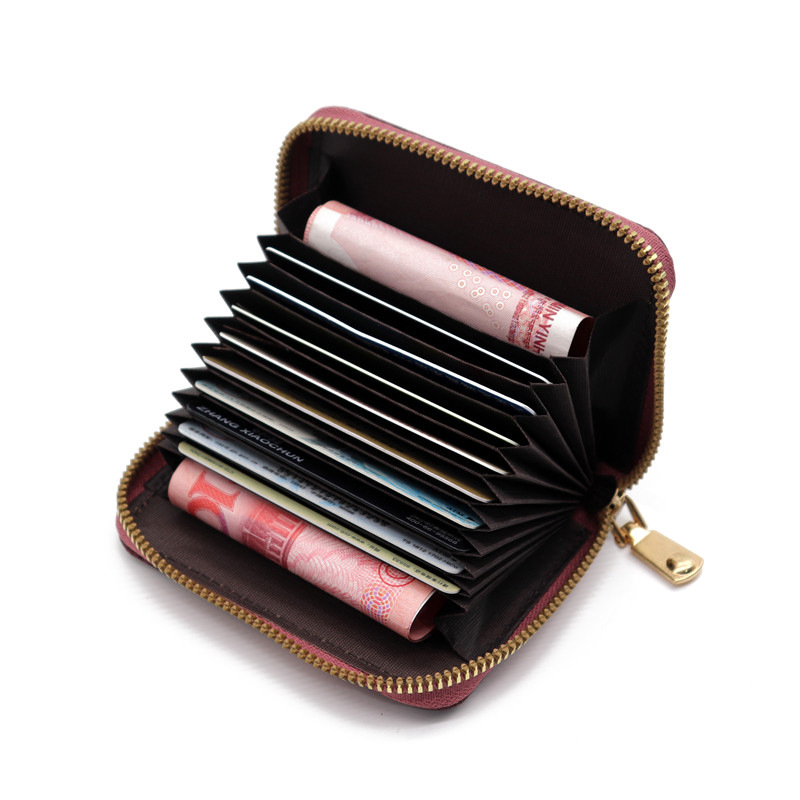 Lace Pattern File Holder Exquisite Small Coin Purse Anti-degaussing Bank Card Holder Multiple Wallet