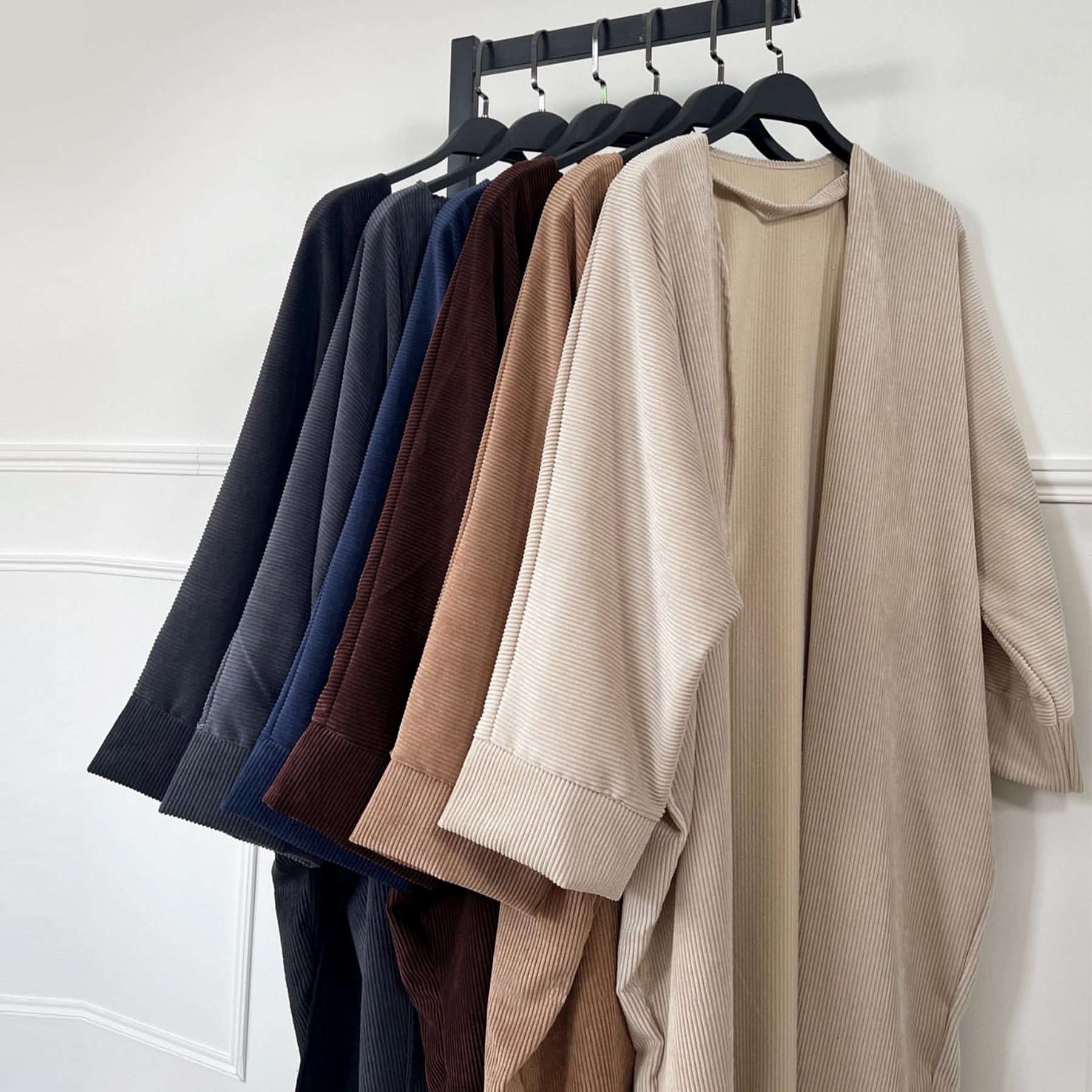 Middle East Dubai Turkey Autumn And Winter Cardigan Dress