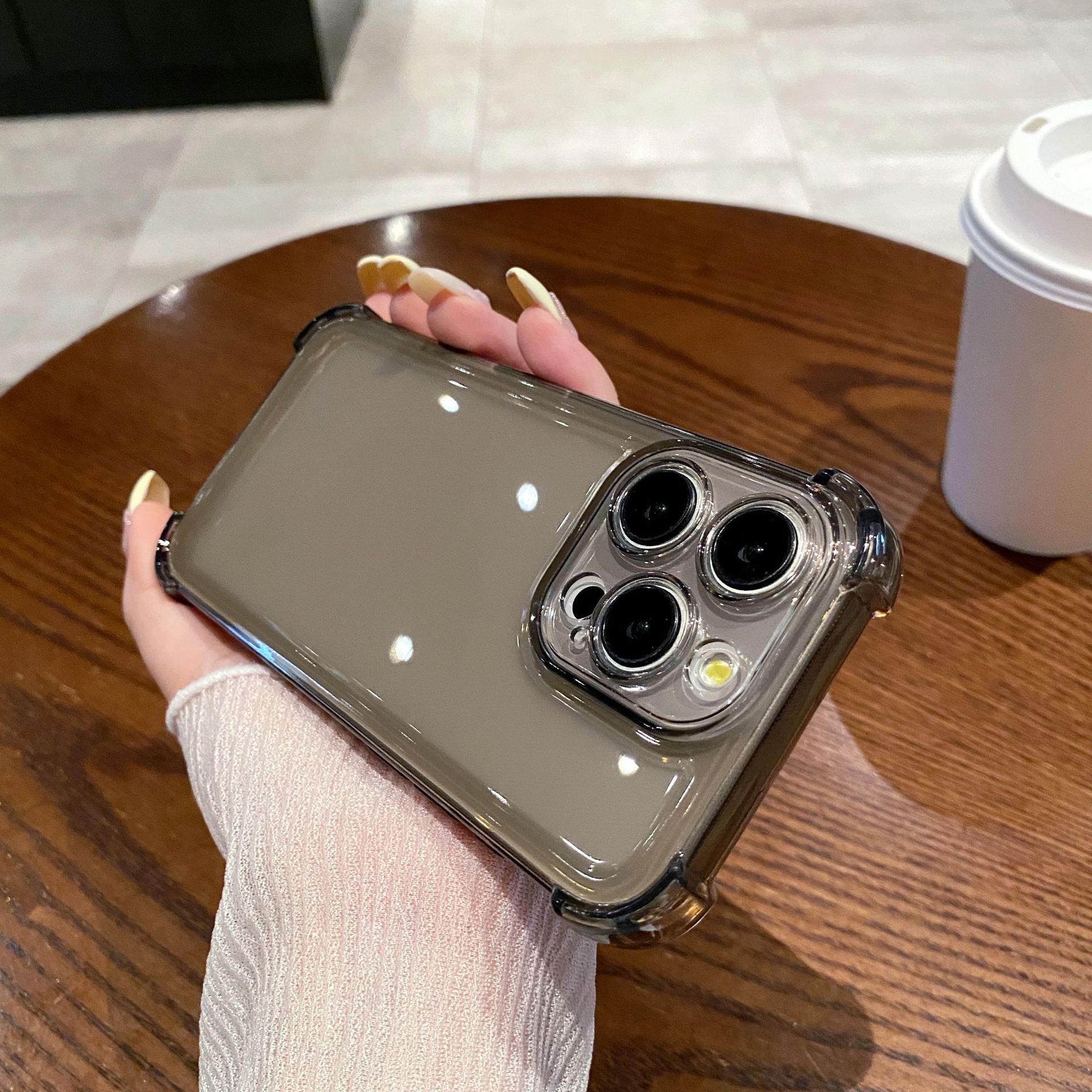 Applicable Transparent Mobile Phone Four-corner Drop-resistant Space Shell - Image 2
