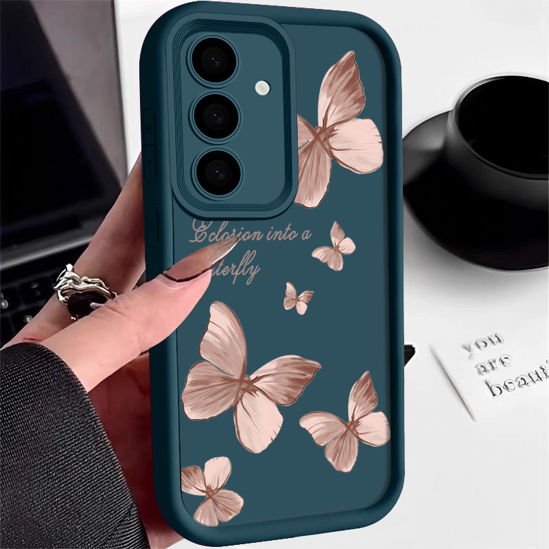 Anti-fall Ladder Graffiti Letter Painted Butterfly Phone Case - Image 5