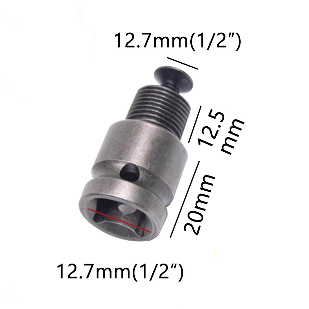 Flashlight Drill Chuck Set Electric Drill Cross Over Sub 2-13MM Three-claw Hand Tight Chuck Connecting Rod Electric Hammer Accessories