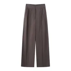 Summer New Short Sleeve Hunting Shirt Pleated High Waist Trousers - Pants-Xs - View 1