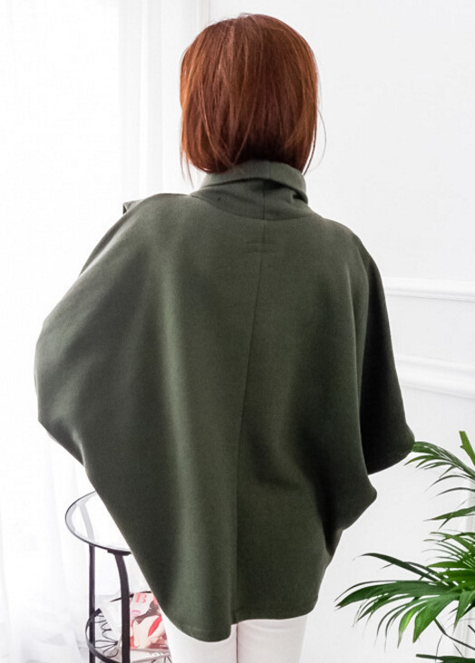 Title 6, Fleece Asymmetric Large Size High Collar Cloak