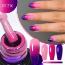 Shimmering Thermal Gel Fashion Nail Polish PU Protective Film For Nail Art view 11