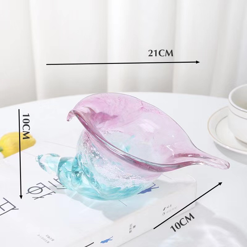 Title 1, Creative Colored Glass Conch Decorative Ornaments