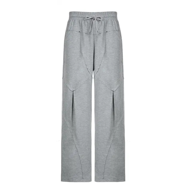 American Street Design Features Split Sweater Pants Lights Gray - Shop at LoveMi