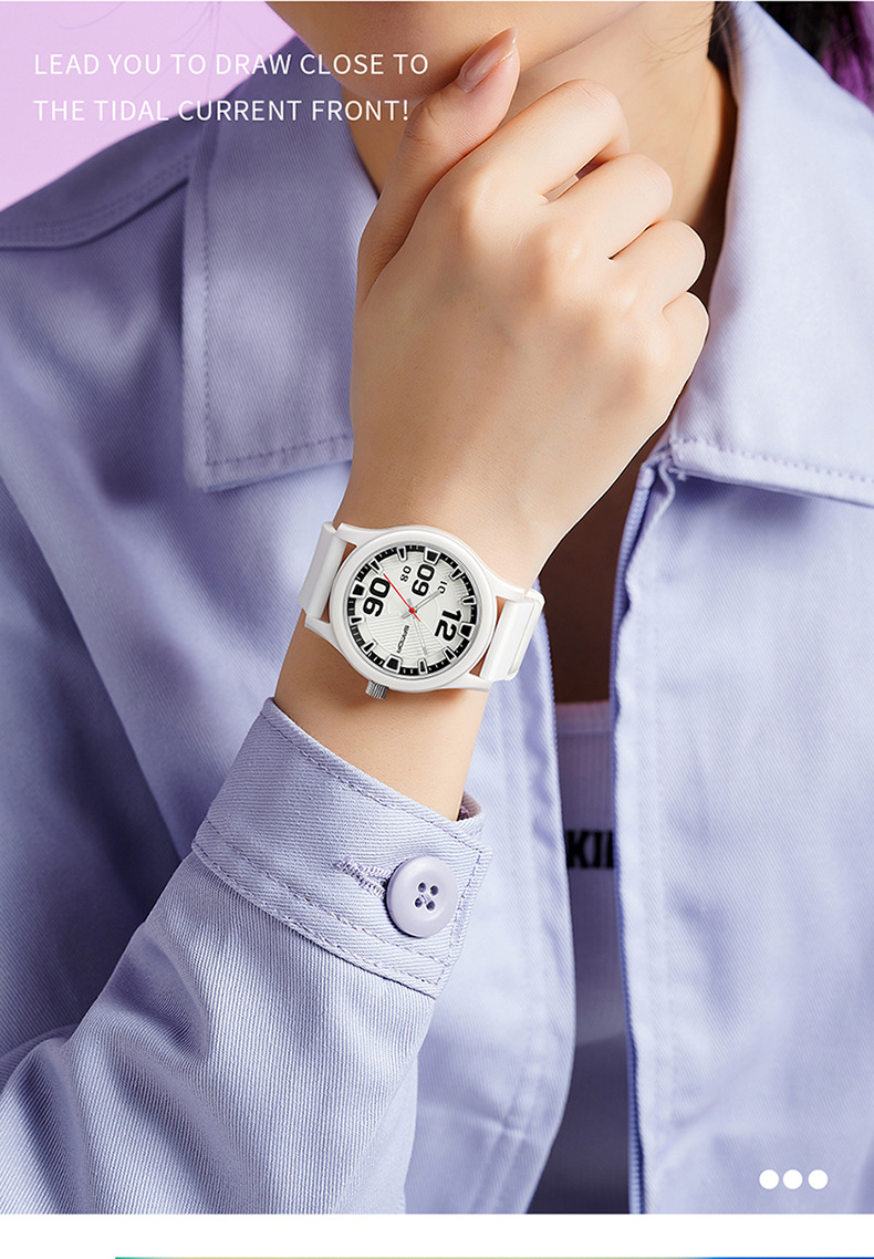 Sanda 3252 Waterproof Silicone Strap Quartz Watch For Teenagers Boys and Girls