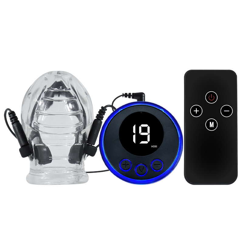 Men's Electric Shock Penis Trainer Numbness, Desensitization, Endurance Enhancement, And Pleasure Enhancing Sex Toy Weak Current Suit - Shop at LoveMi
