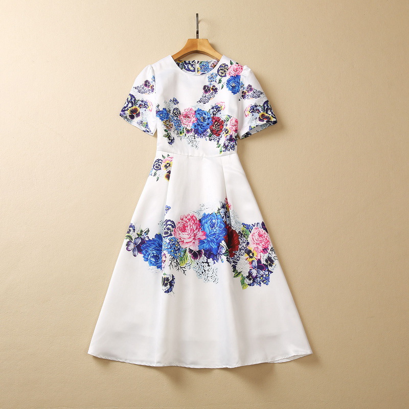 Sequin Floral Print Dress, picture 3 of 5