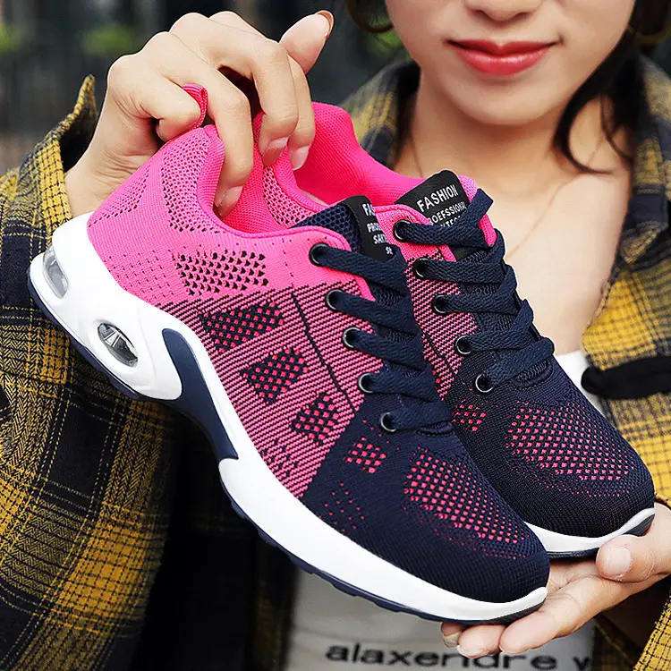 Womens Flyknit Mesh Shoes In Plus Sizes Comfortable Running Shoes