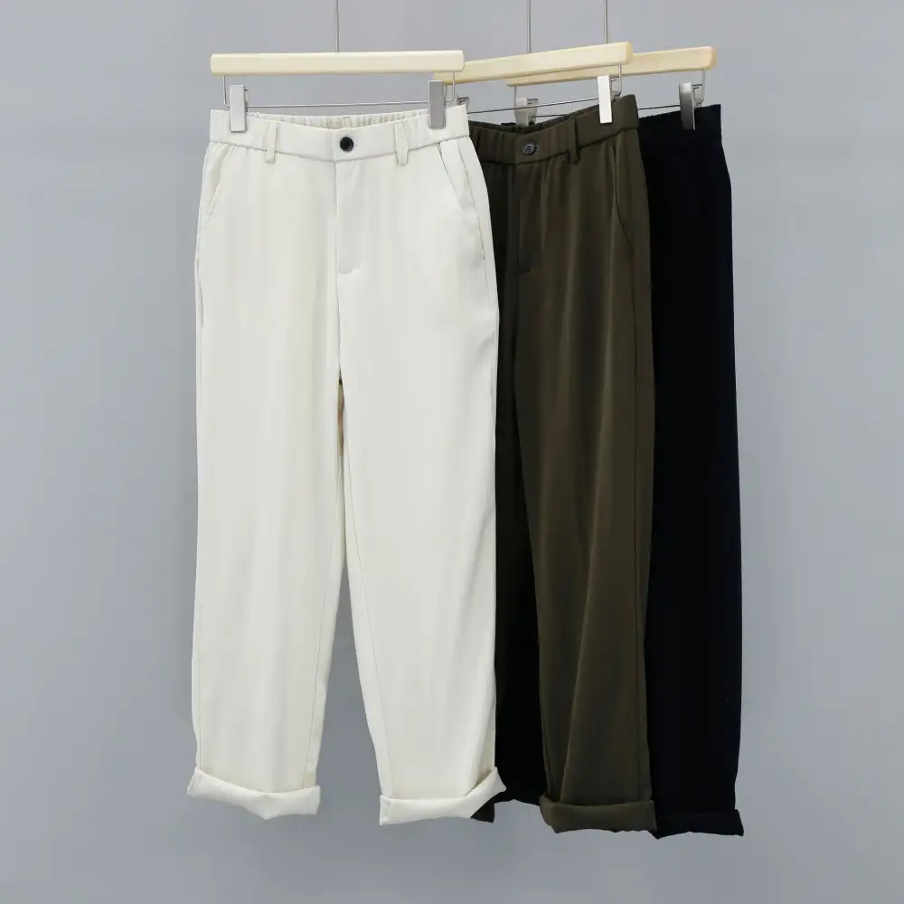 Men's Pure Color Minimal Versatile Fashion and Handsome High-grade
