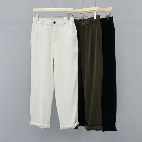 Men's Pure Color Minimal Versatile Fashion and Handsome High-grade
