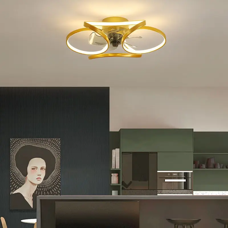 Bedroom Fan Lamp Simple Ceiling Light