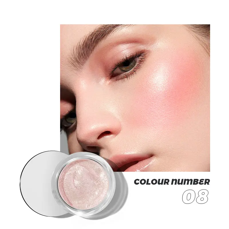 Pudaier10 Color Liquid Blush Dual-use Repair Natural Thin And Glittering Highlight