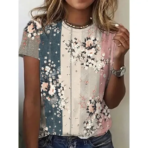 Digital Printing Short sleeved Women's T shirt G7P10 - Shop at LoveMi