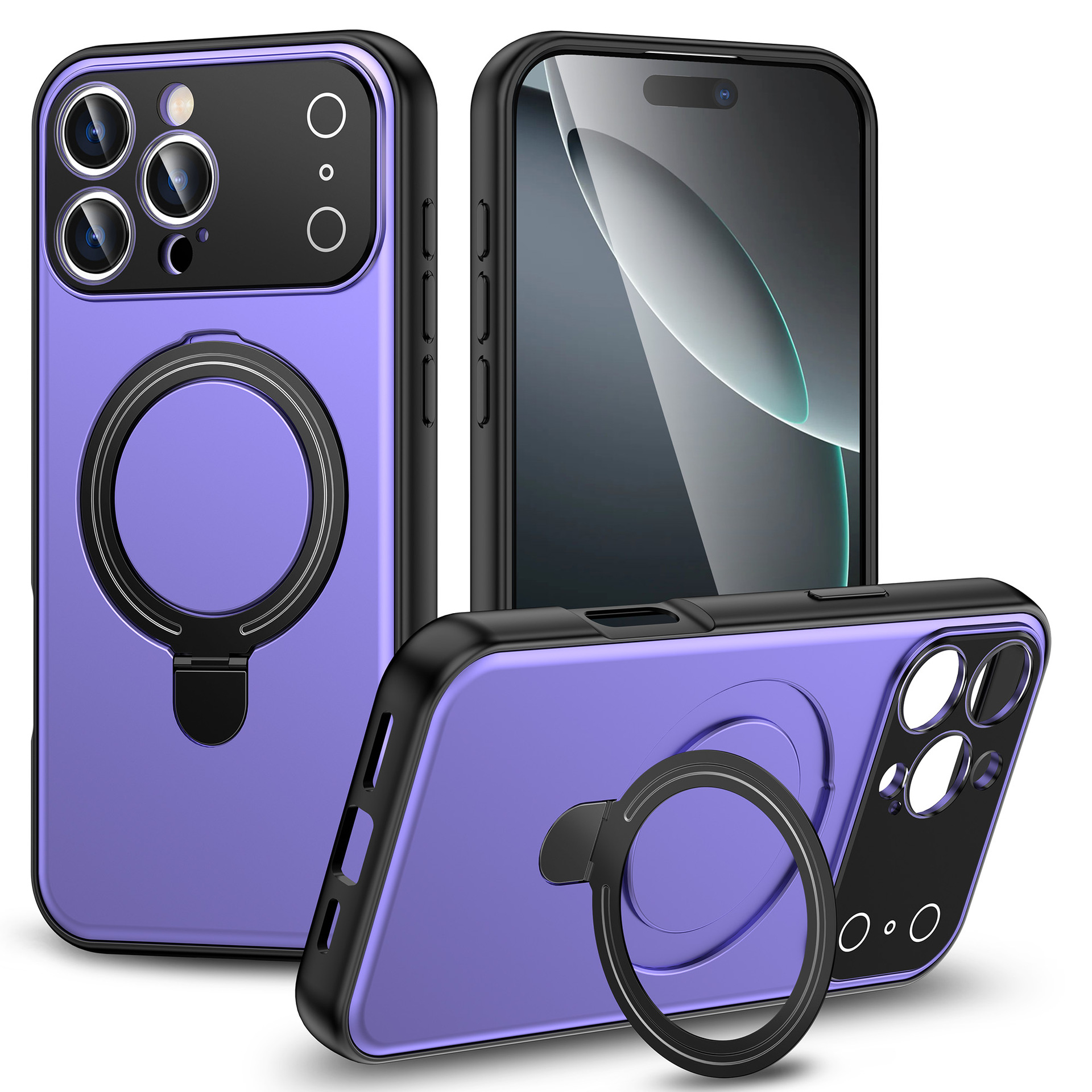 Large-screen Magnetic Bracket Phone Case With A Skin-like Finish And Drop-resistant Design