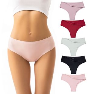 Title 20, Ice Silk Traceless Mid Waist Briefs Sexy And Br...