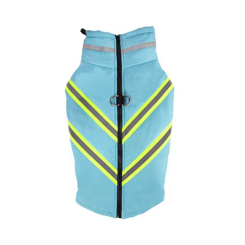 Pet Autumn And Winter Thickening Thermal Cotton-padded Clothes - Sky Blue