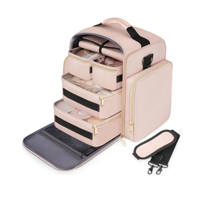 Women's Fashion Travel Makeup Storage Bag Pink - Shop at LoveMi