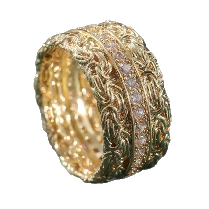 Double Strand Braided Ring